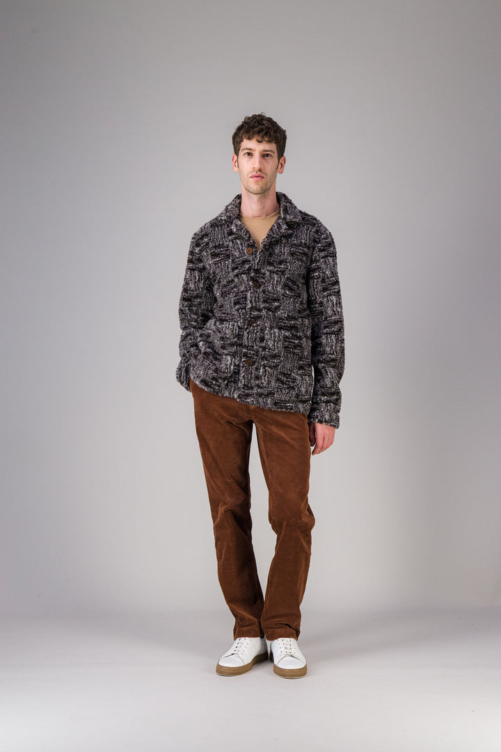 Overshirt in recycled fleece