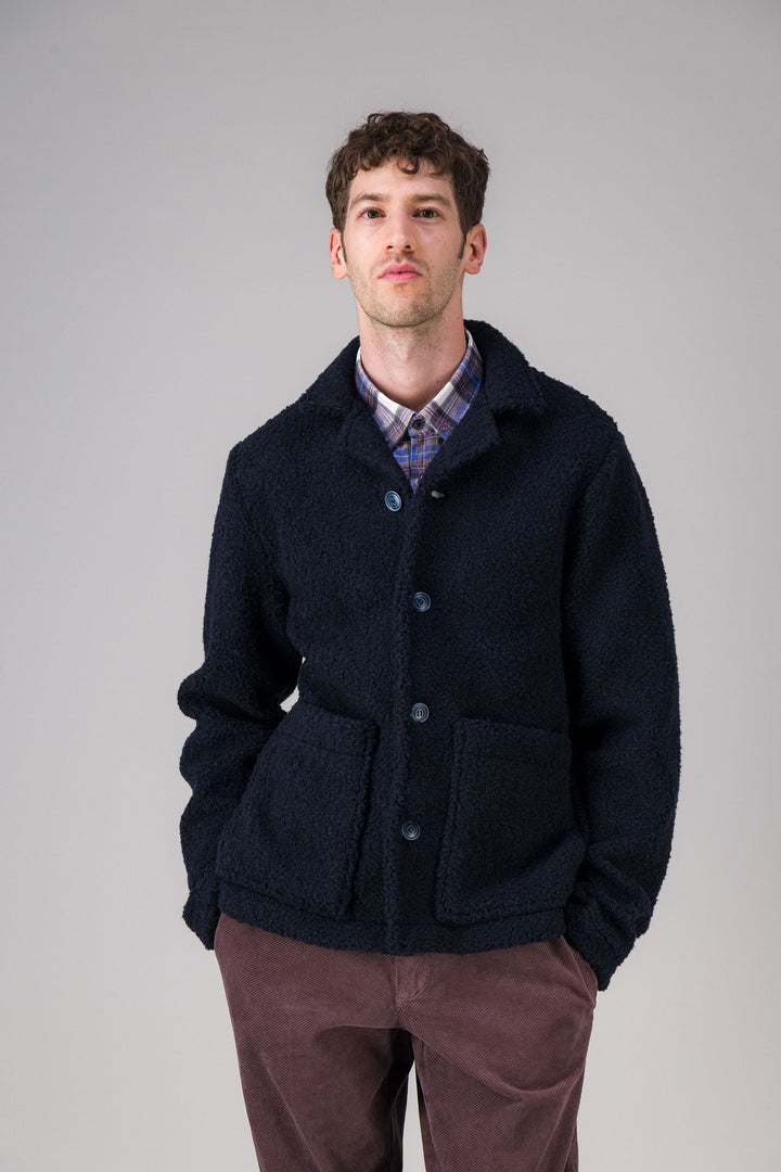 Overshirt in recycled fleece