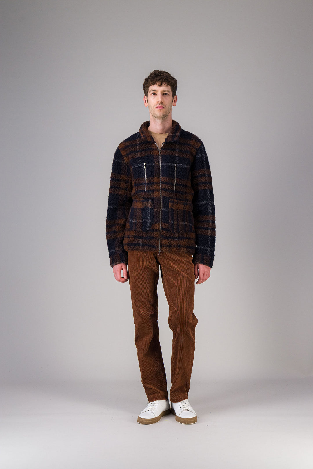 Overshirt in recycled fleece