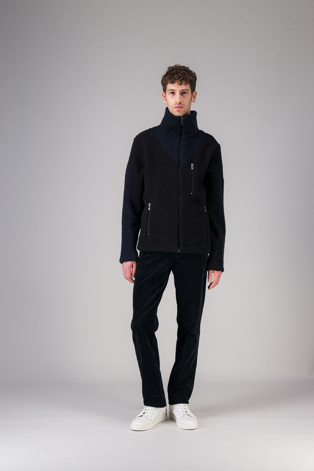 Overshirt in recycled fleece