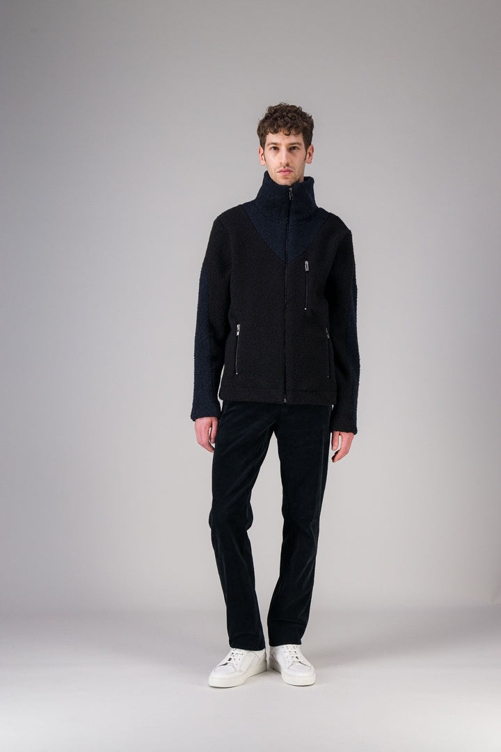 Overshirt in recycled fleece
