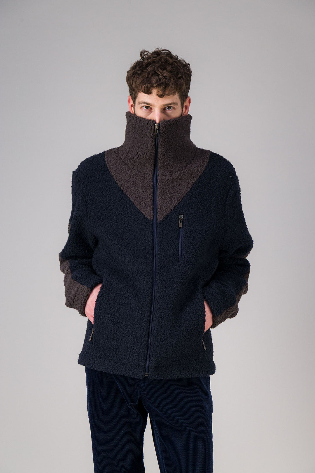 Overshirt in recycled fleece