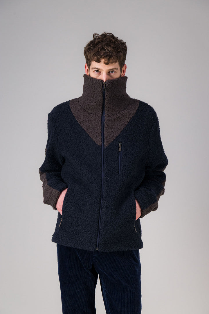 Overshirt in recycled fleece