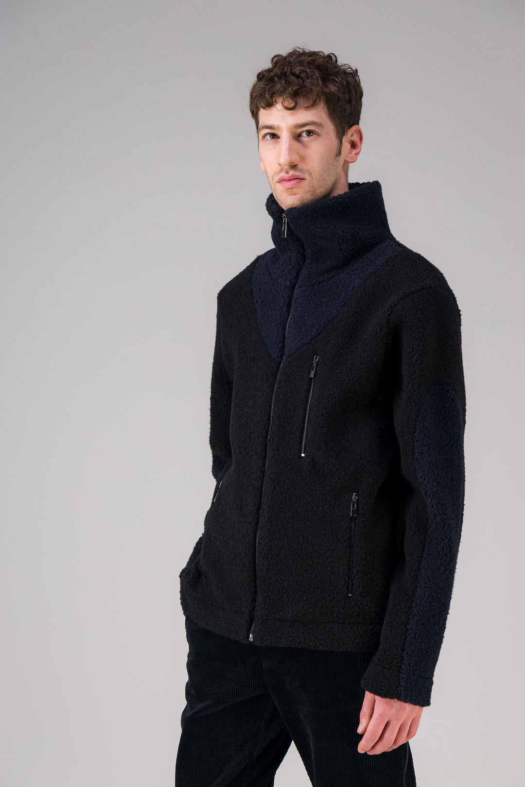 Overshirt in recycled fleece