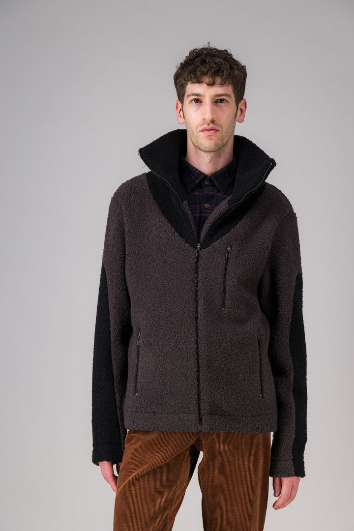Overshirt in recycled fleece