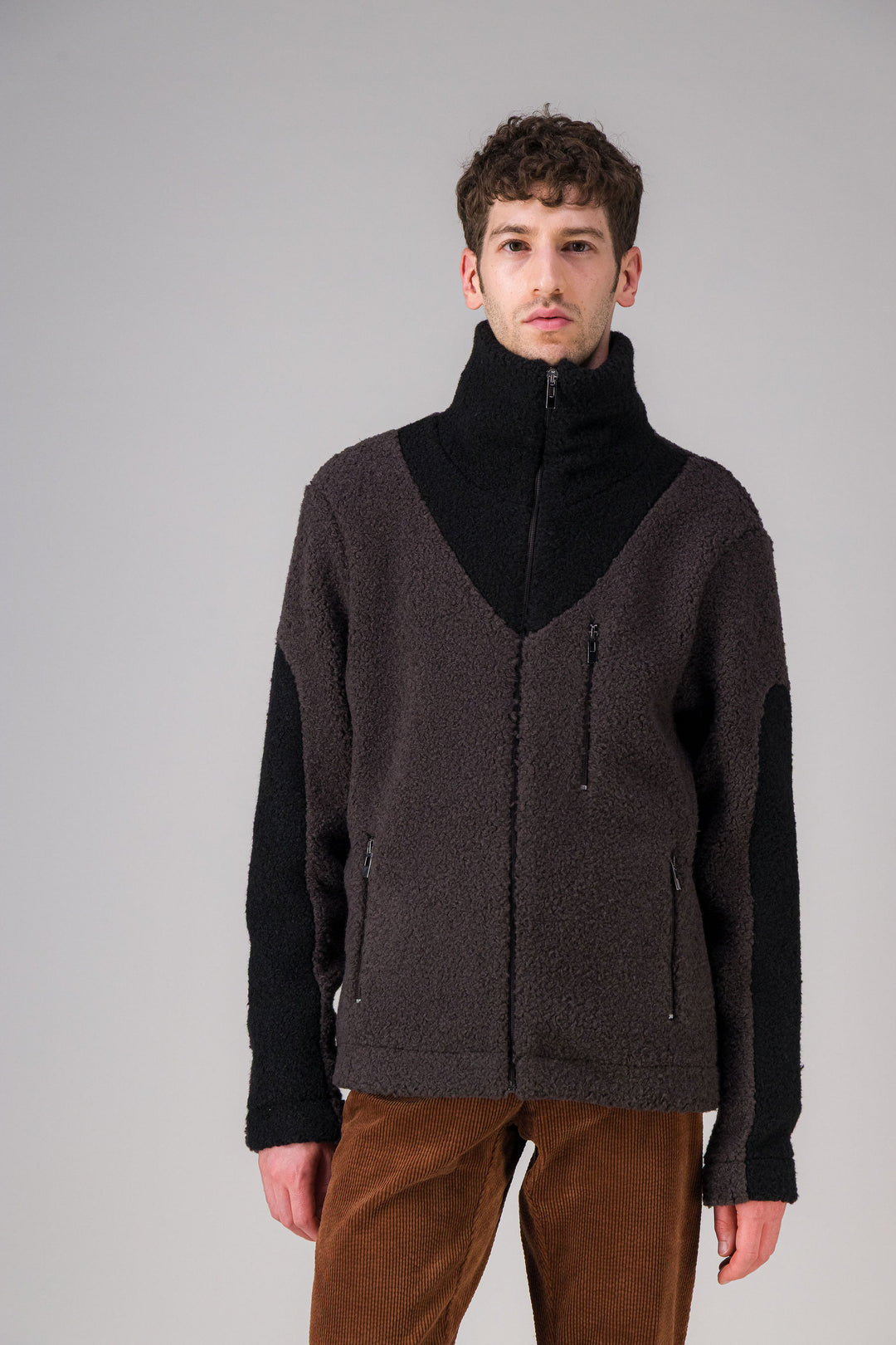 Overshirt in recycled fleece