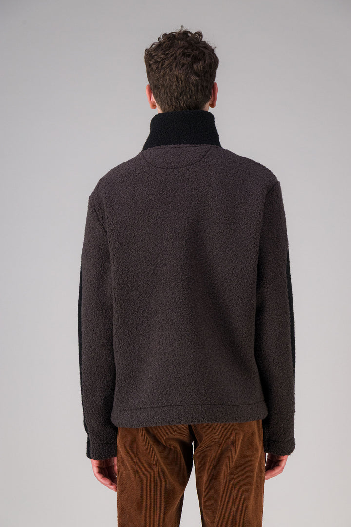 Overshirt in recycled fleece