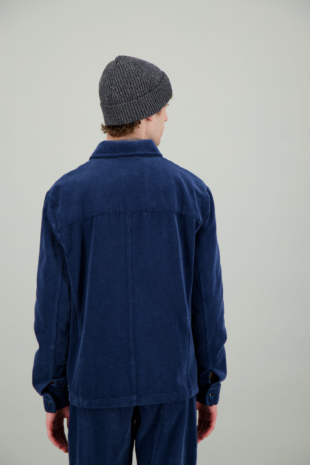 Veste Workwear velours bleu