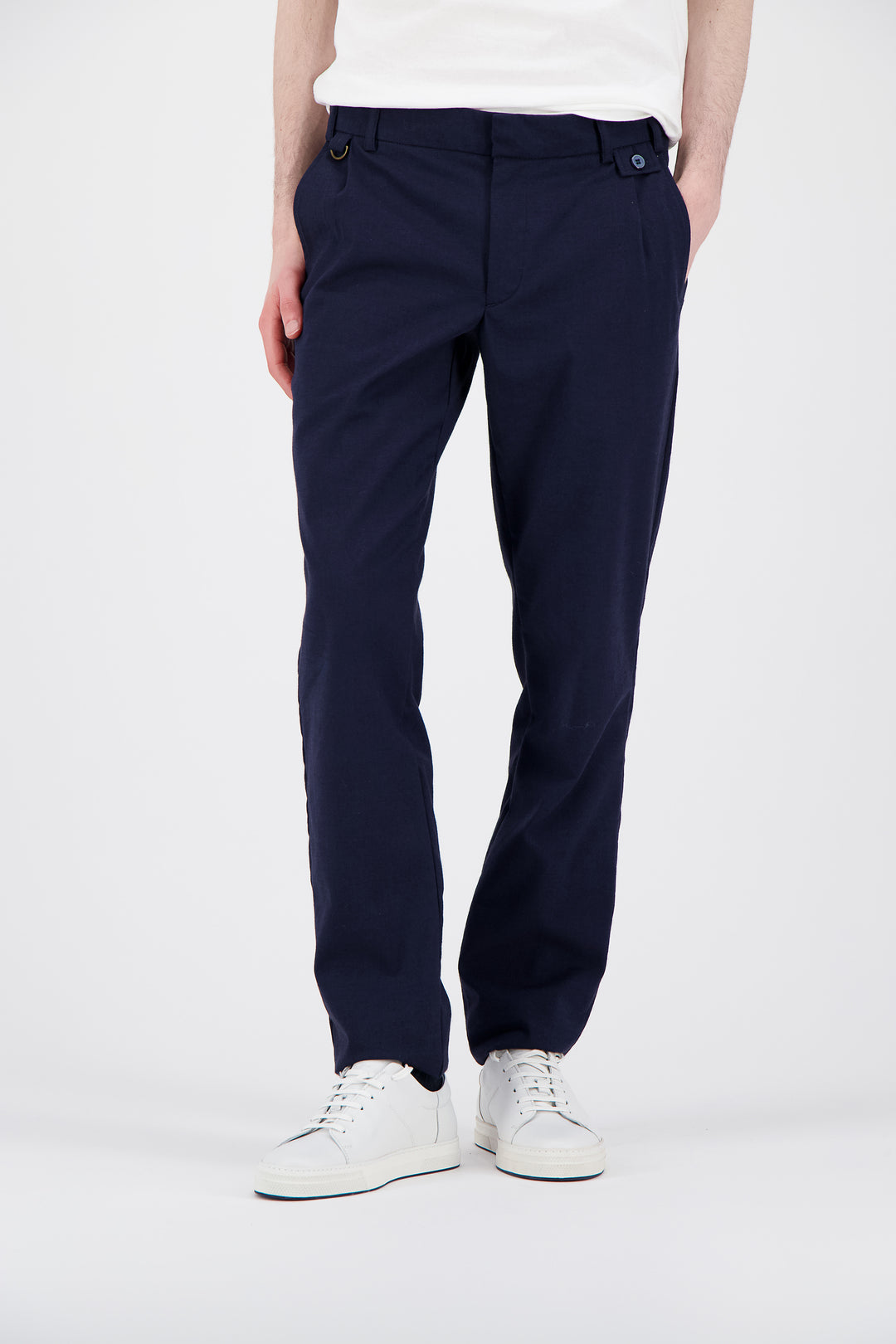 Blue city pant with darts