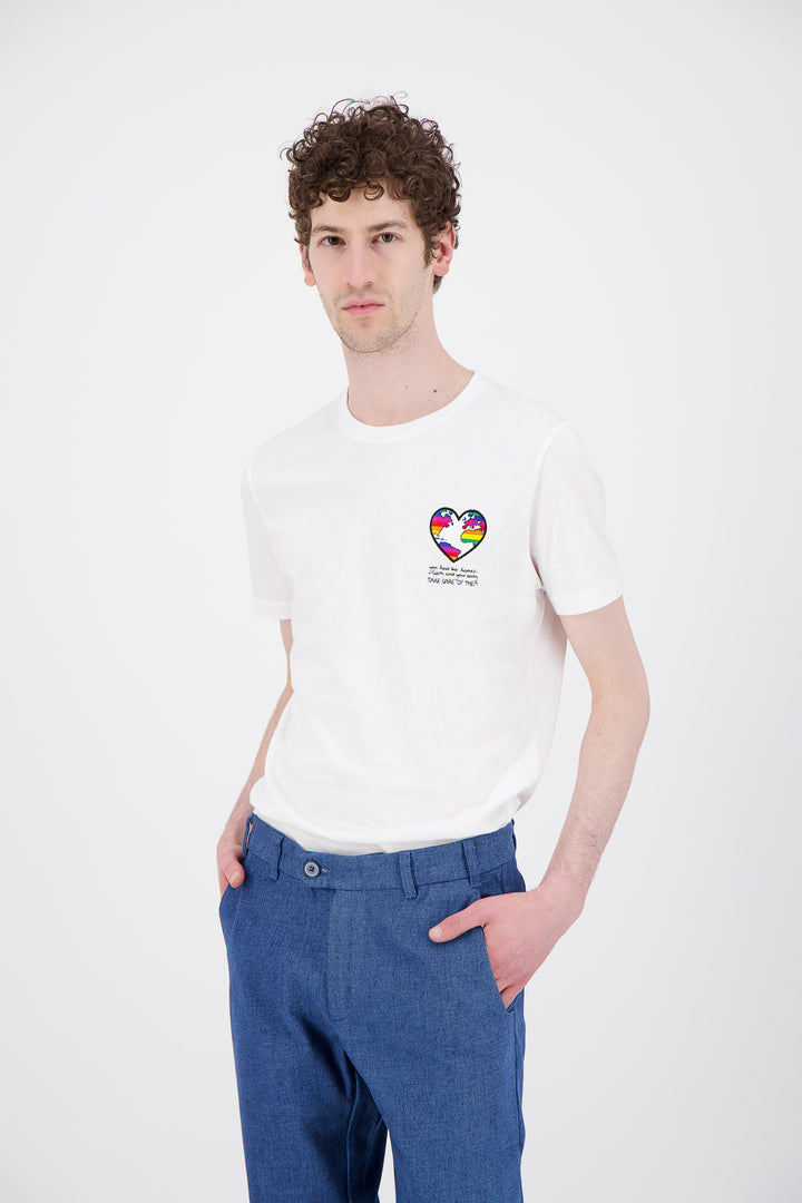 T Shirt coton bio japonais rainbow earth