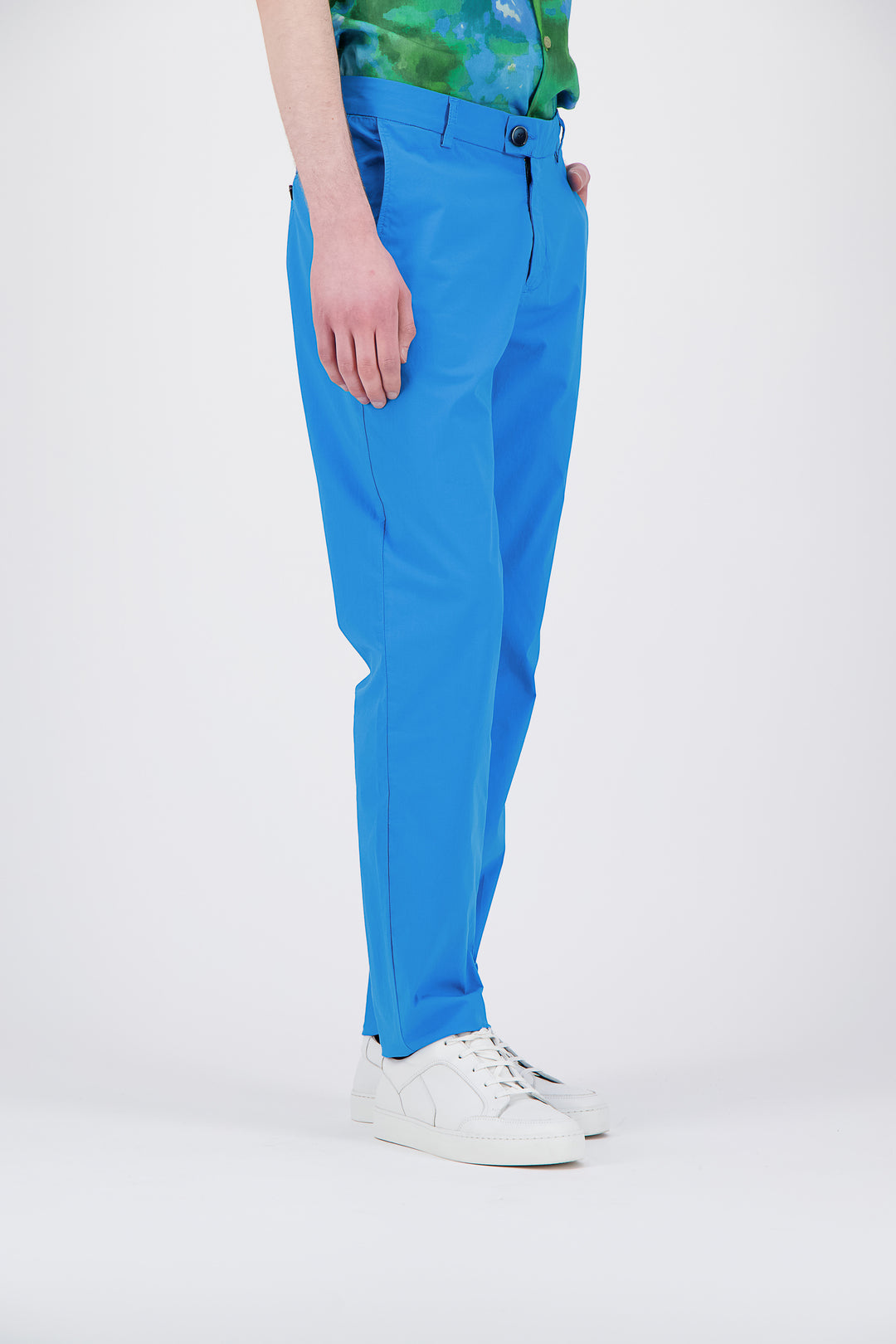 City pant coton BIO léger bleu océan