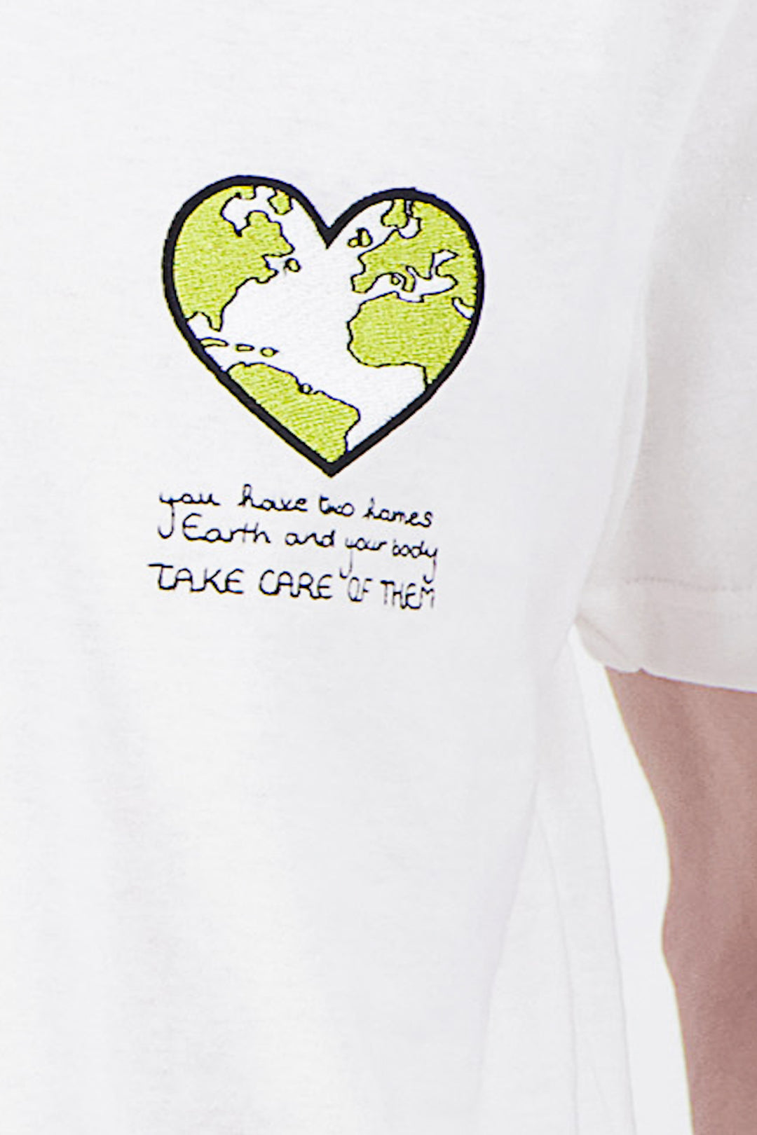 T Shirt coton bio japonais acid green earth