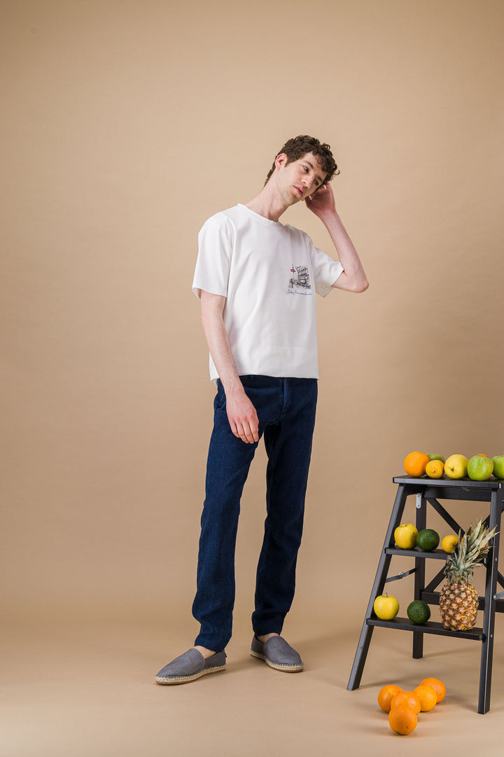 T Shirt organic japanese acid green earth