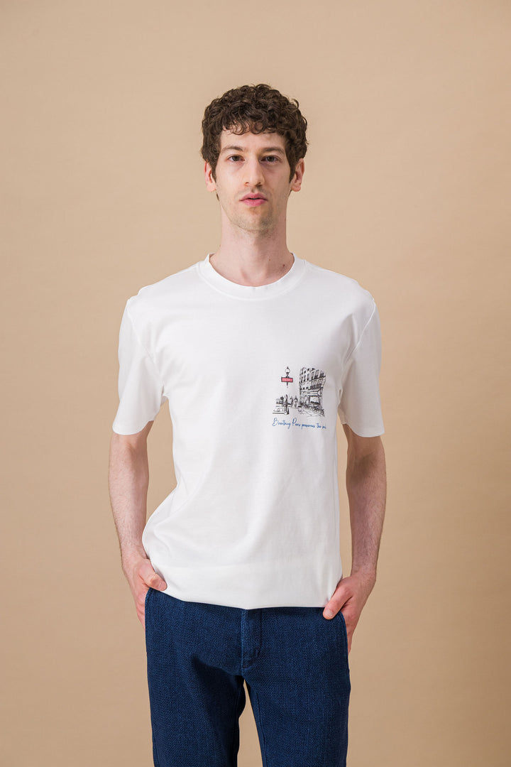 T Shirt organic japanese acid green earth