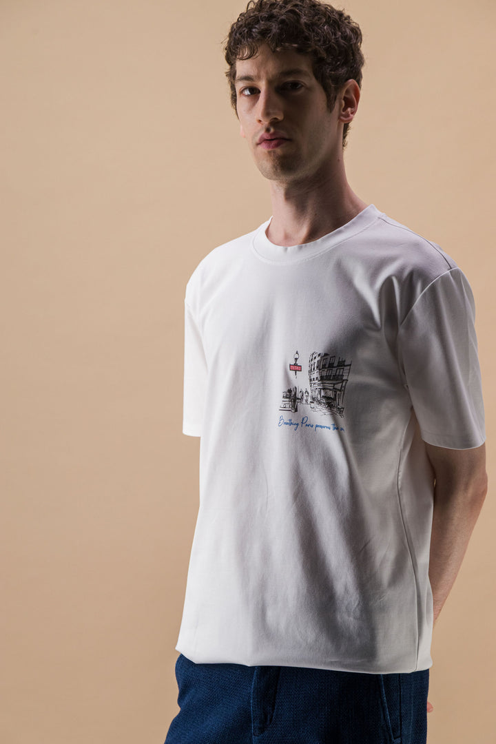 T Shirt organic japanese acid green earth