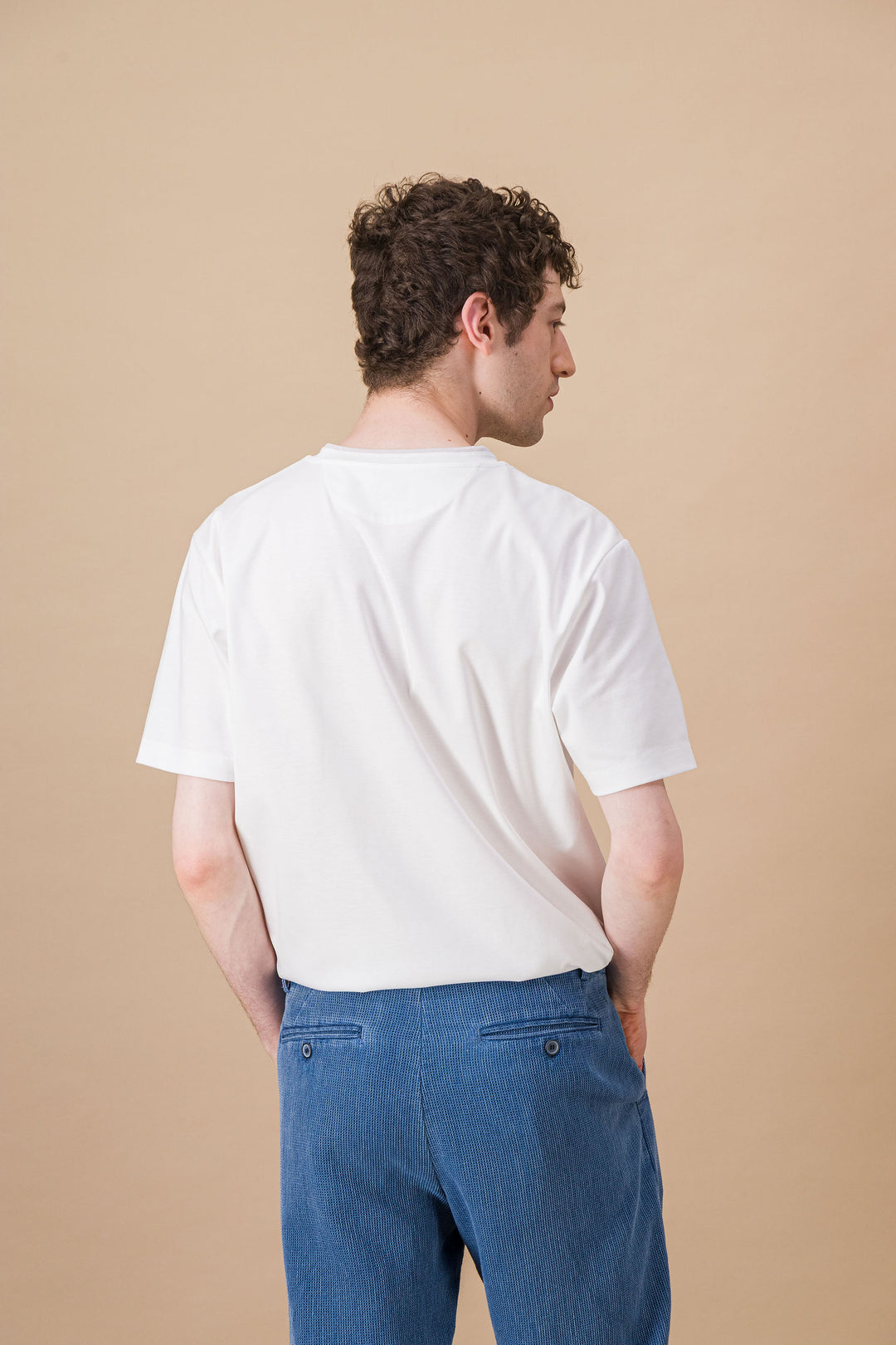 Tee-shirt "TWO" coton bio japonais blanc