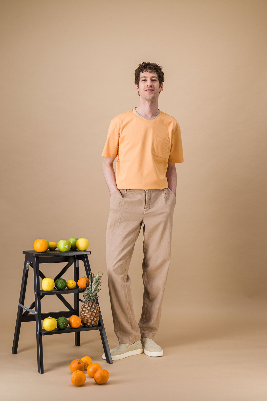 Japanese organic cotton khaki T Shirt