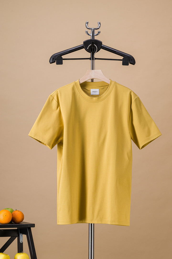 Tee-shirt "ONE" coton bio japonais jaune soleil