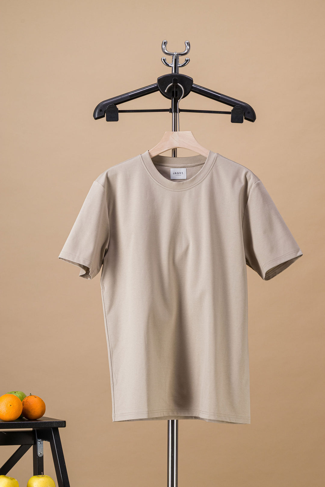 Tee-shirt "ONE" coton bio japonais beige