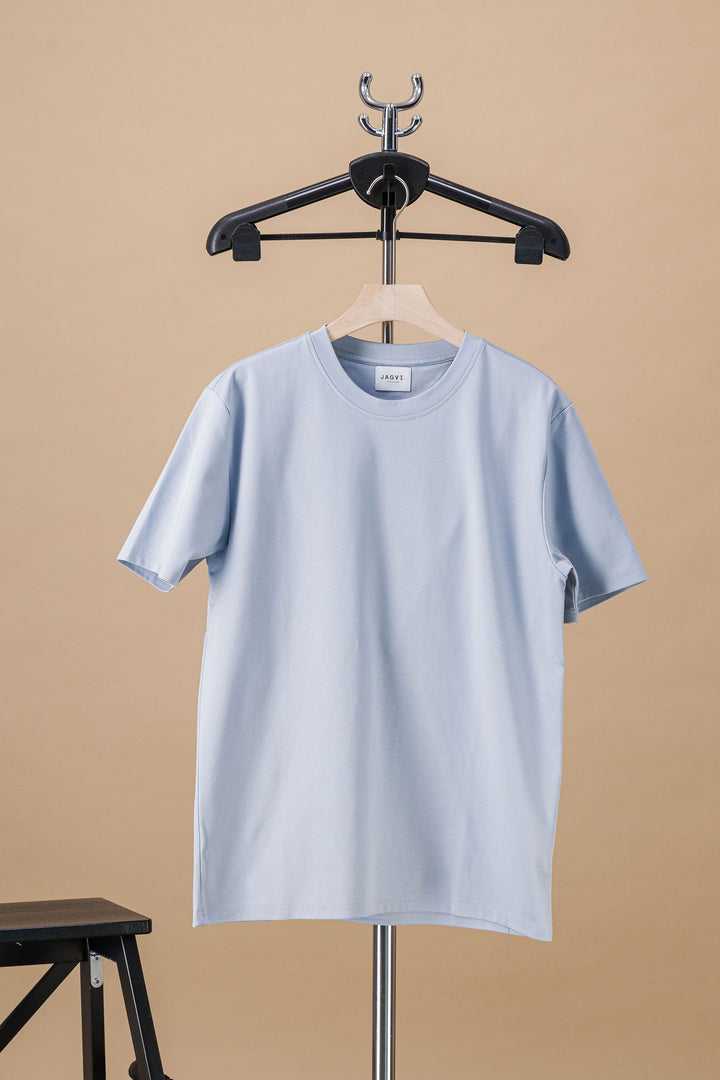 Tee-shirt "ONE" coton bio japonais bleu ciel