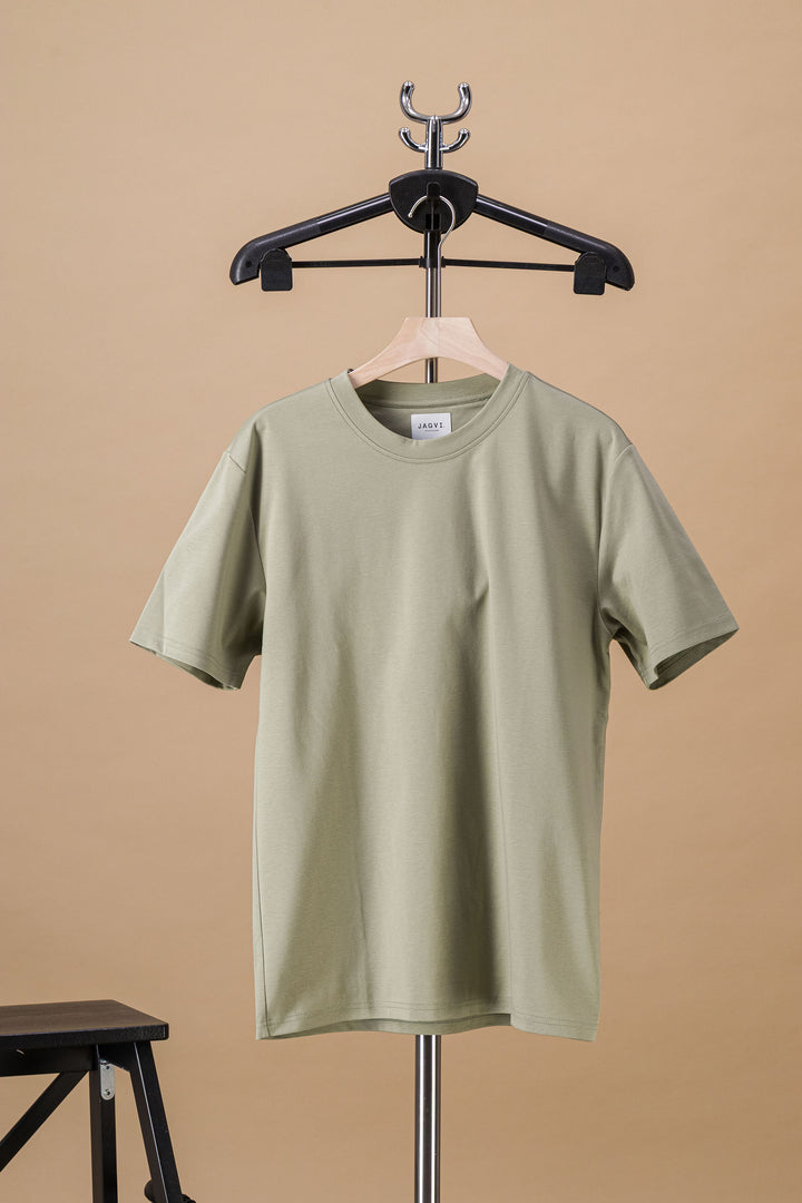 Tee-shirt "ONE" coton bio japonais vert kaki