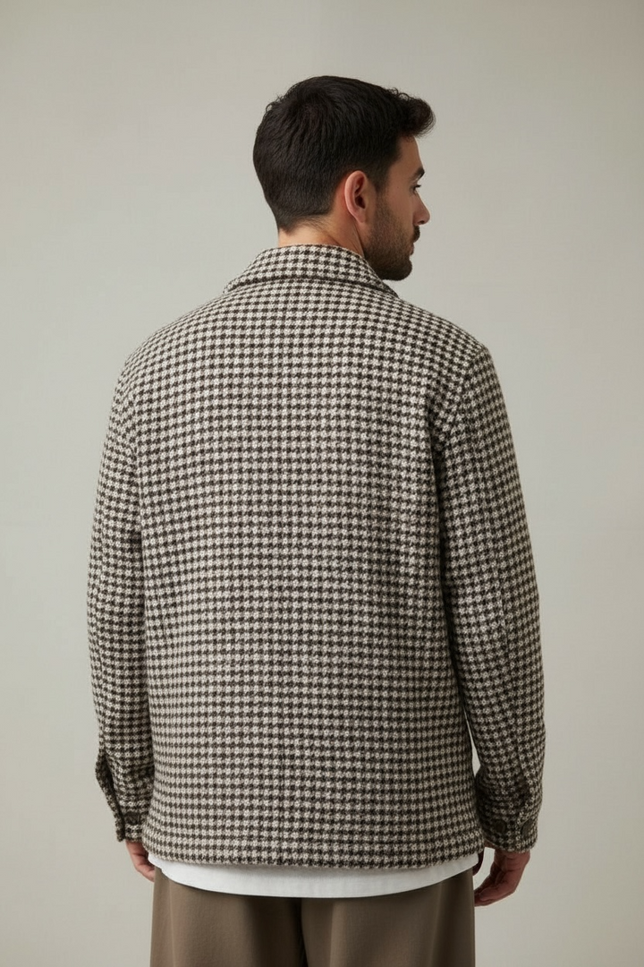 Veste Workwear laine pied de poule