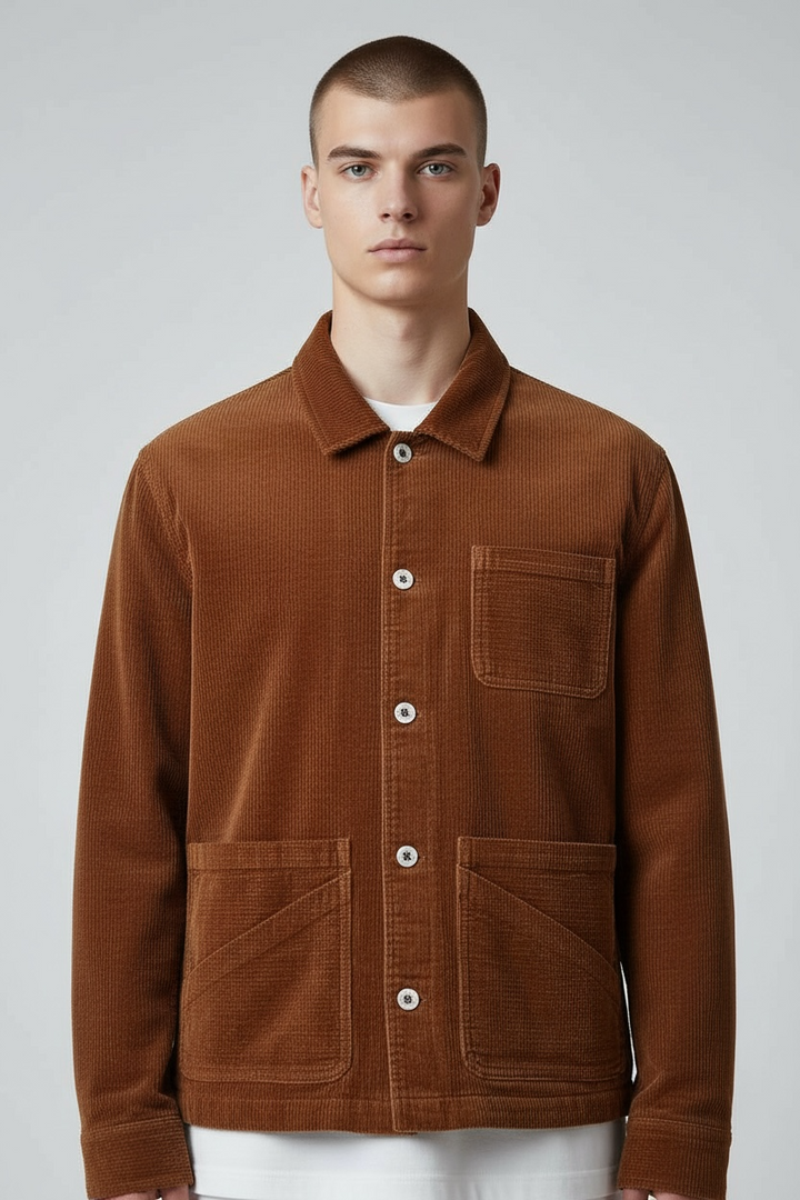 Veste Workwear velours camel