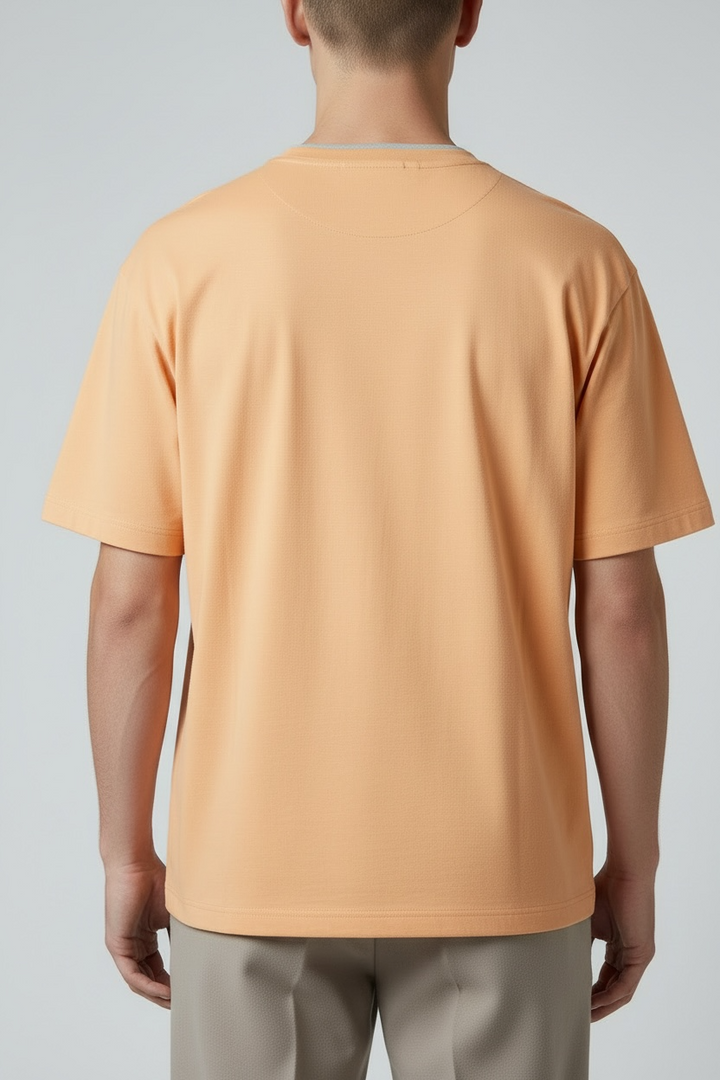 Tee-shirt "TWO" coton bio japonais orange