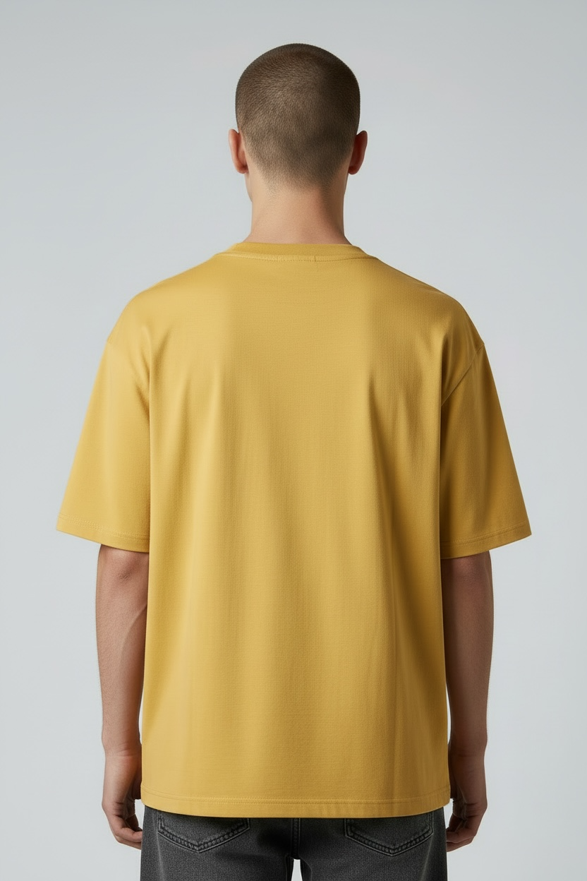 Tee-shirt "ONE" coton bio japonais jaune soleil