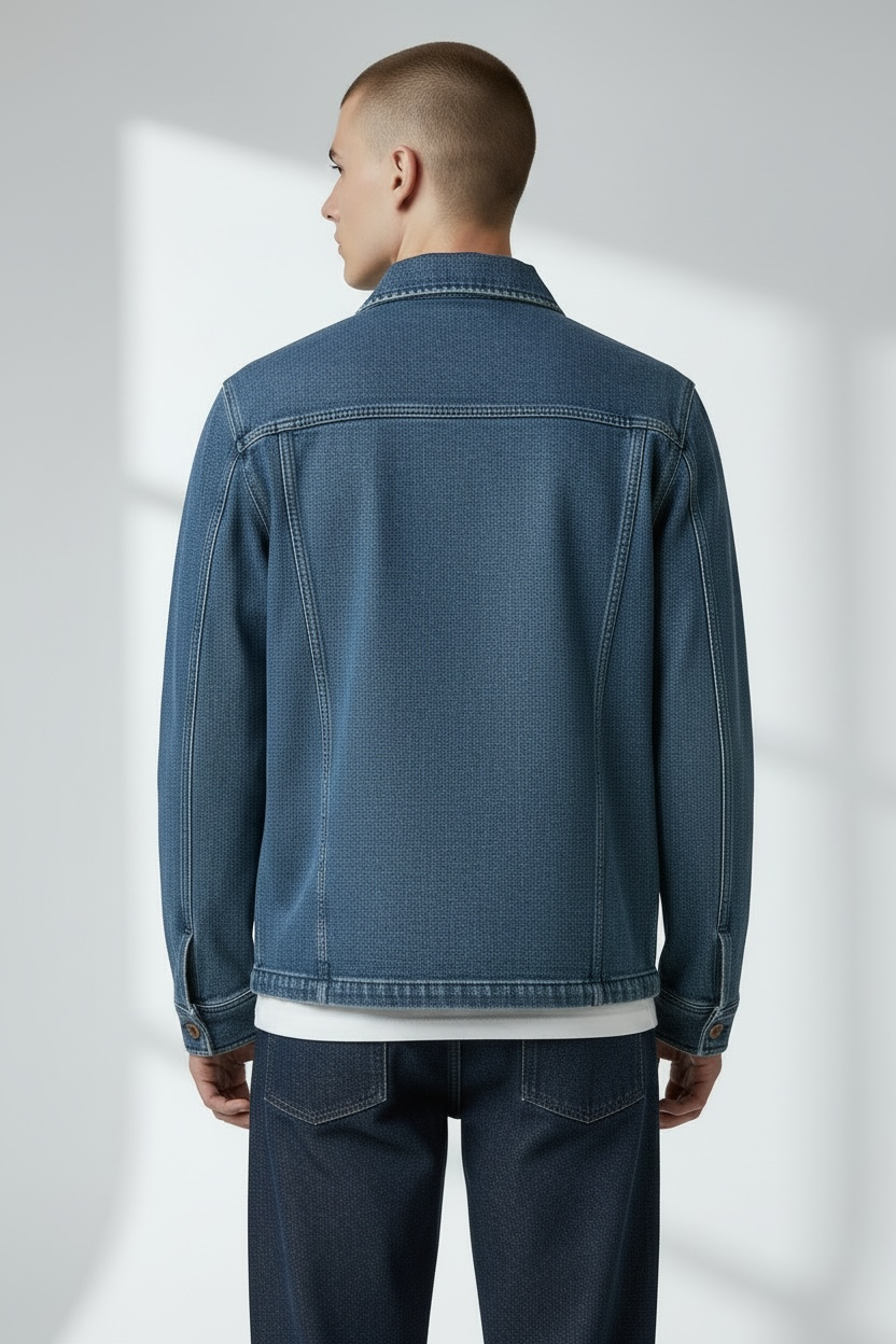 Veste Workwear denim bleach japonais