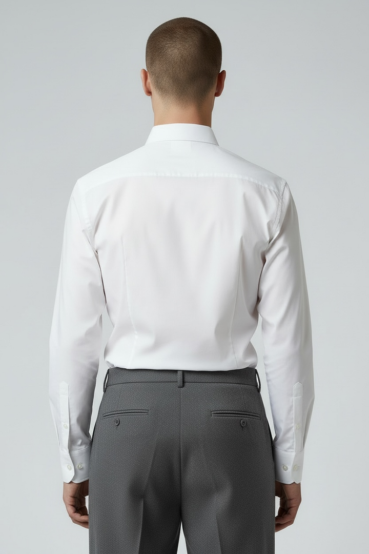 Heather navy light cotton shirt