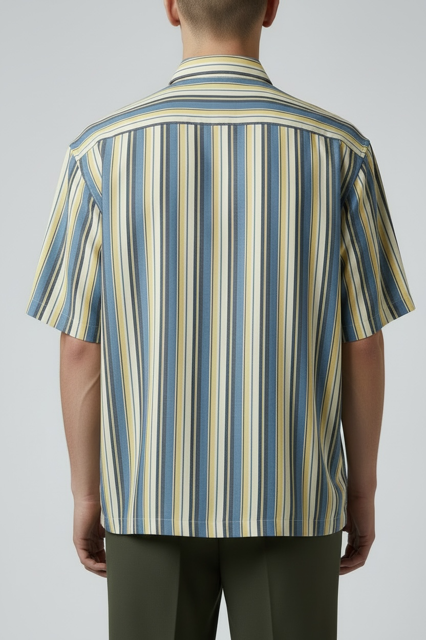 Striped SS cotton linen Shirt
