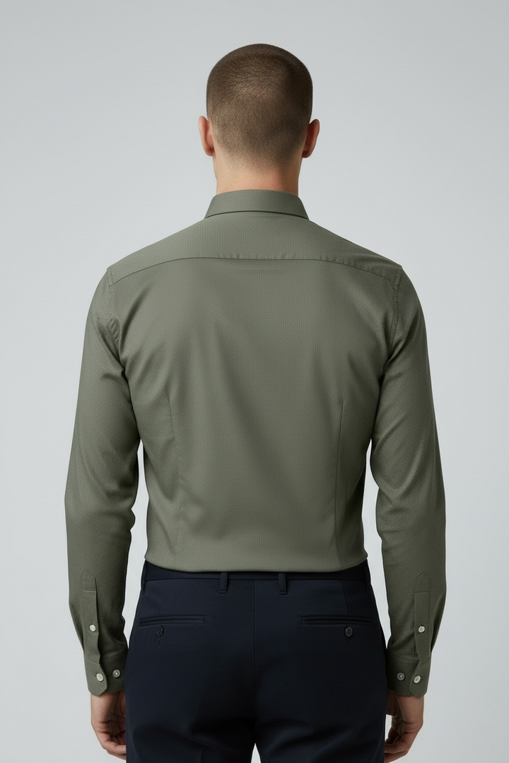 Heather navy light cotton shirt