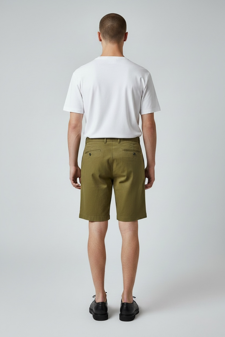 Pleats Short Kaki