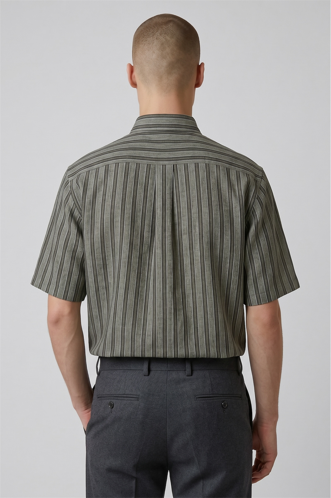 Striped SS cotton linen Shirt