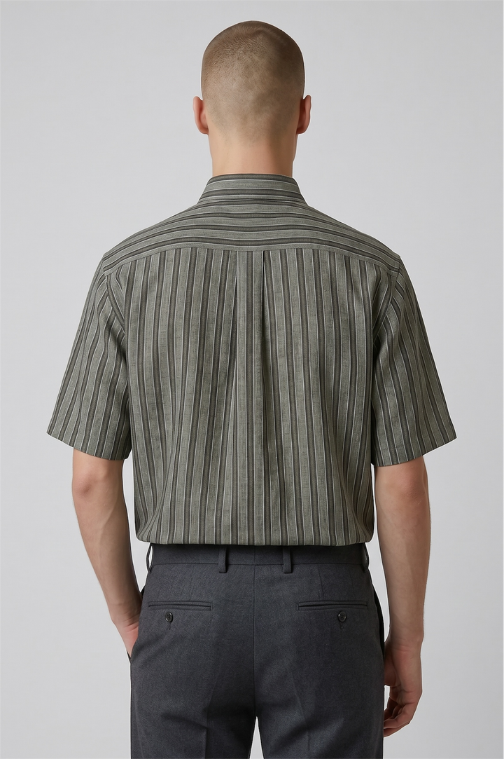 Striped SS cotton linen Shirt