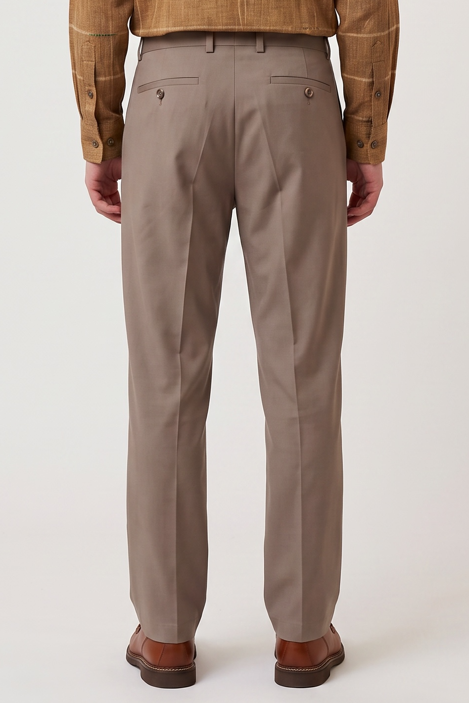 Pantalon Pleats en coton bio beige