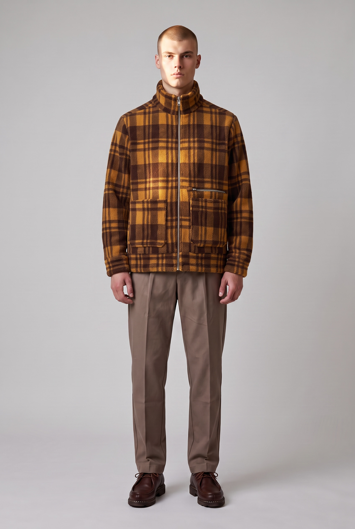 Overshirt in recycled fleece