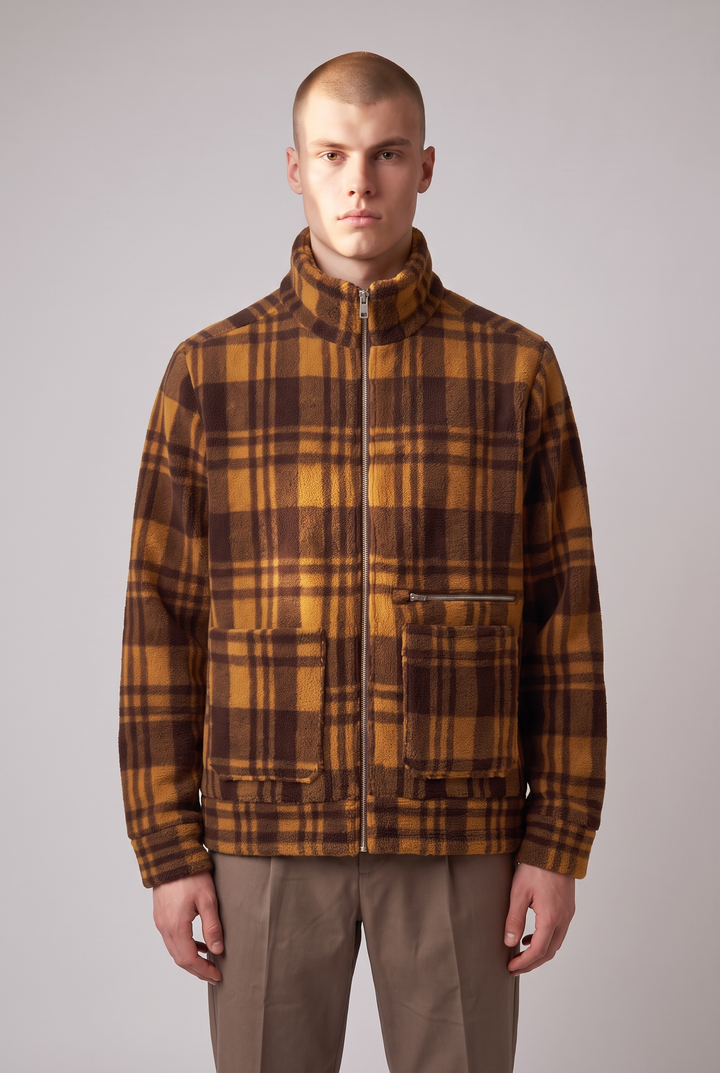 Overshirt in recycled fleece