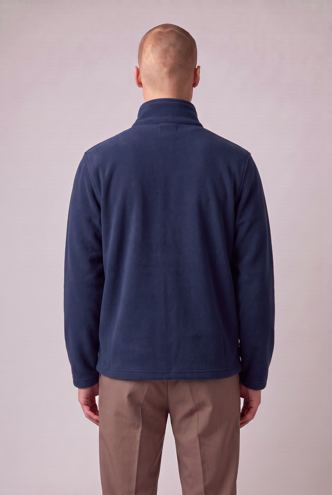Veste en laine recyclée marine