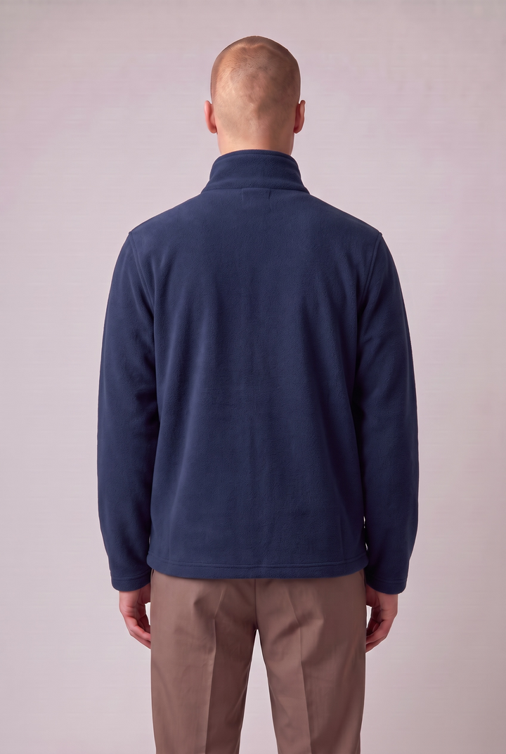 Veste en laine recyclée marine