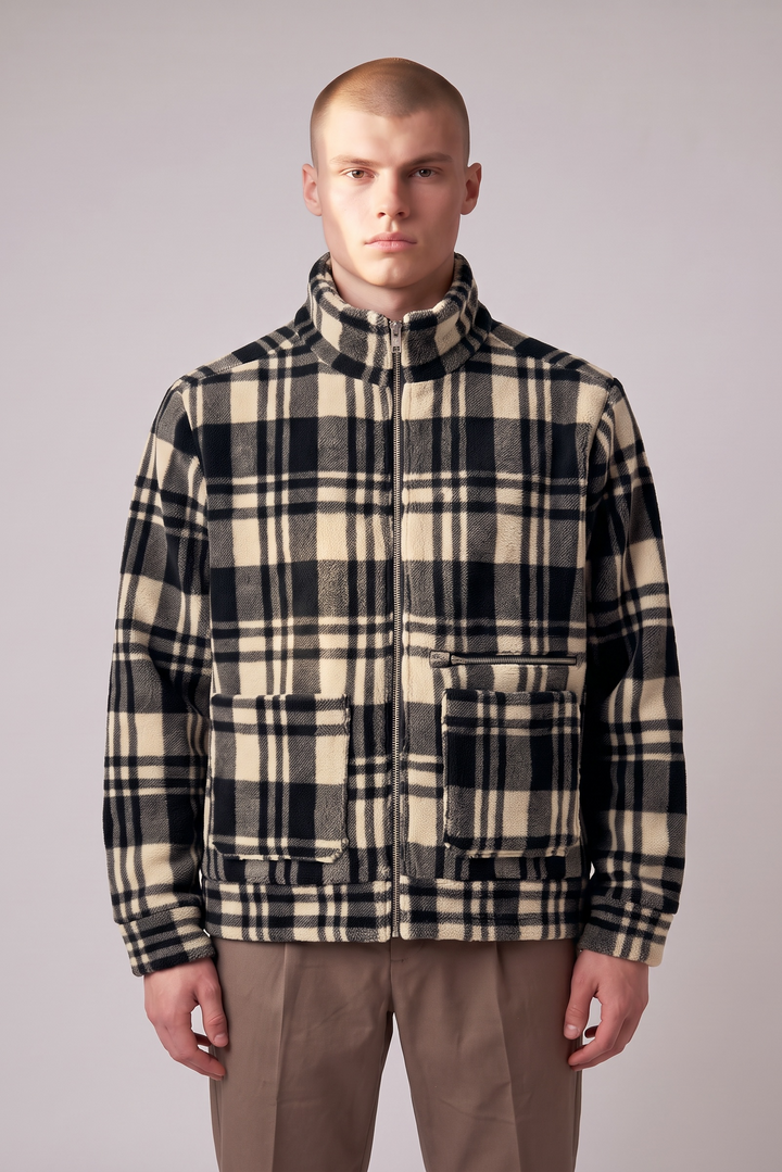 Overshirt in recycled fleece
