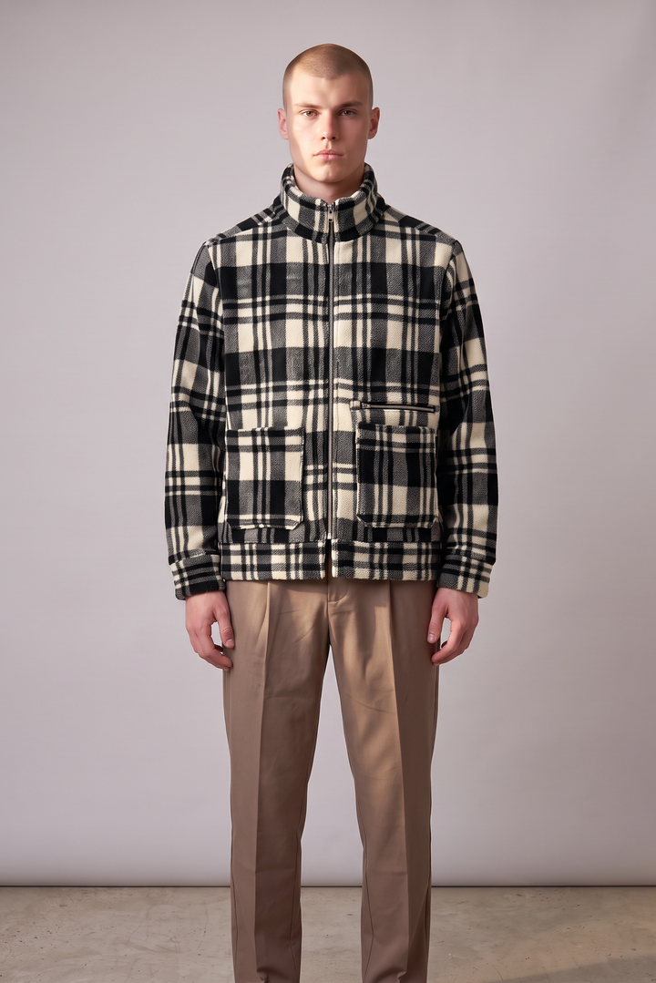 Overshirt in recycled fleece