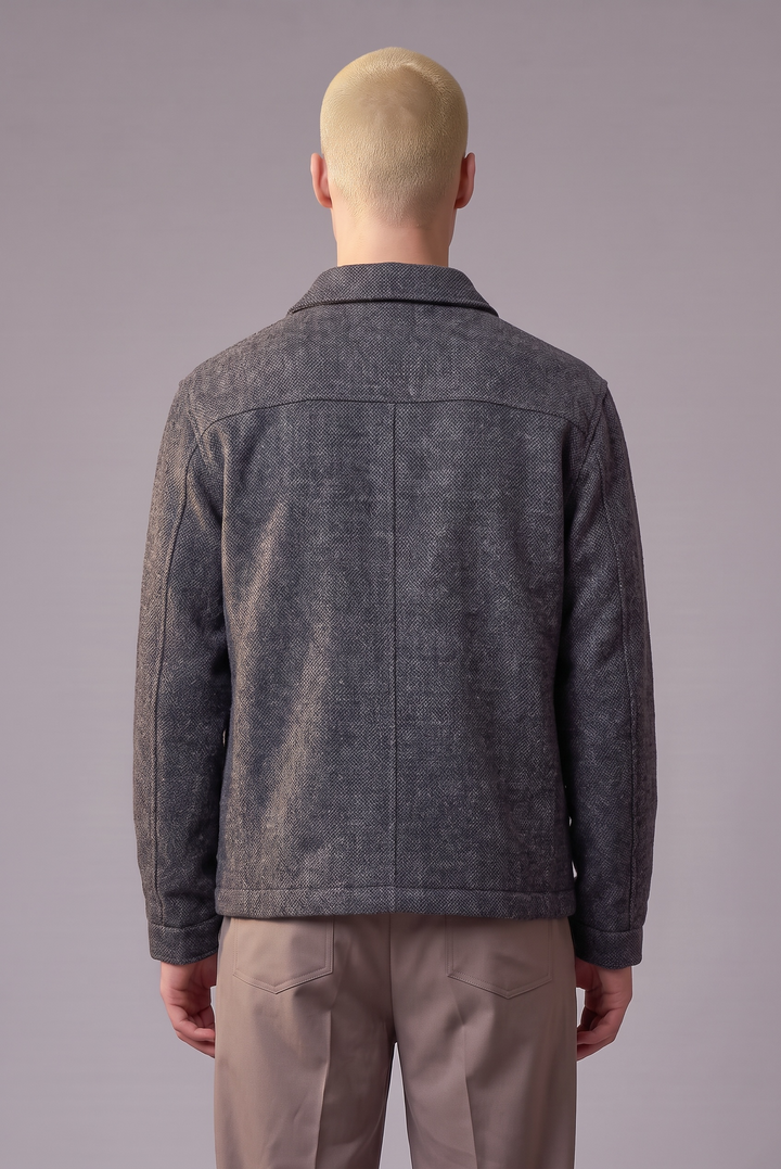 Veste Workwear laine gris chiné