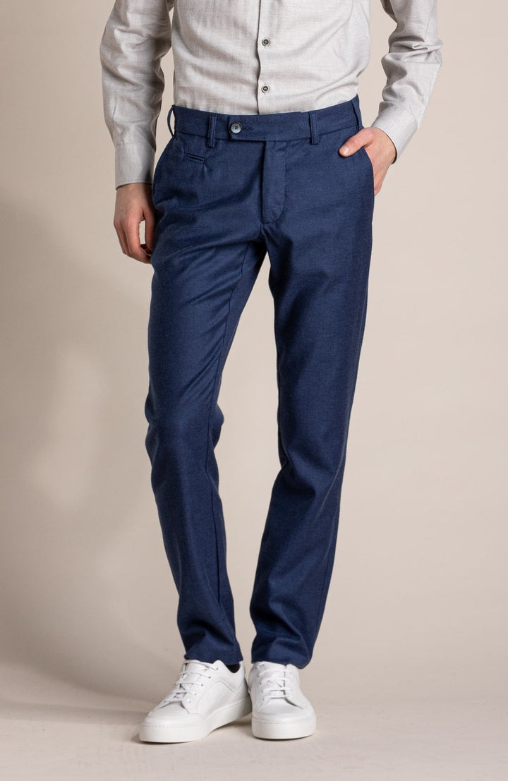 City pant en coton bio bleu