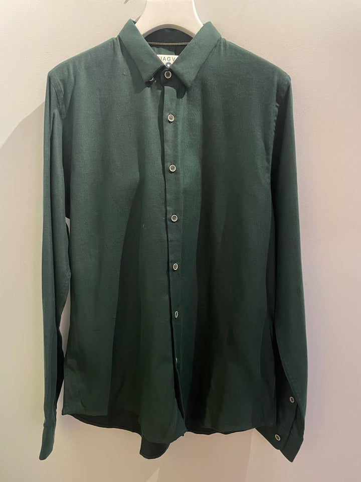 Chemise flanelle bio vert